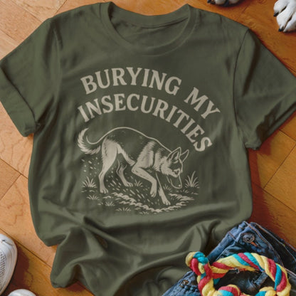 Burying My Insecurities Shirt - The Pawsitive Initiative