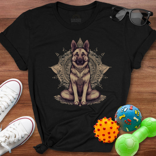 Artistic German Shepherd Mandala Design T-shirt product