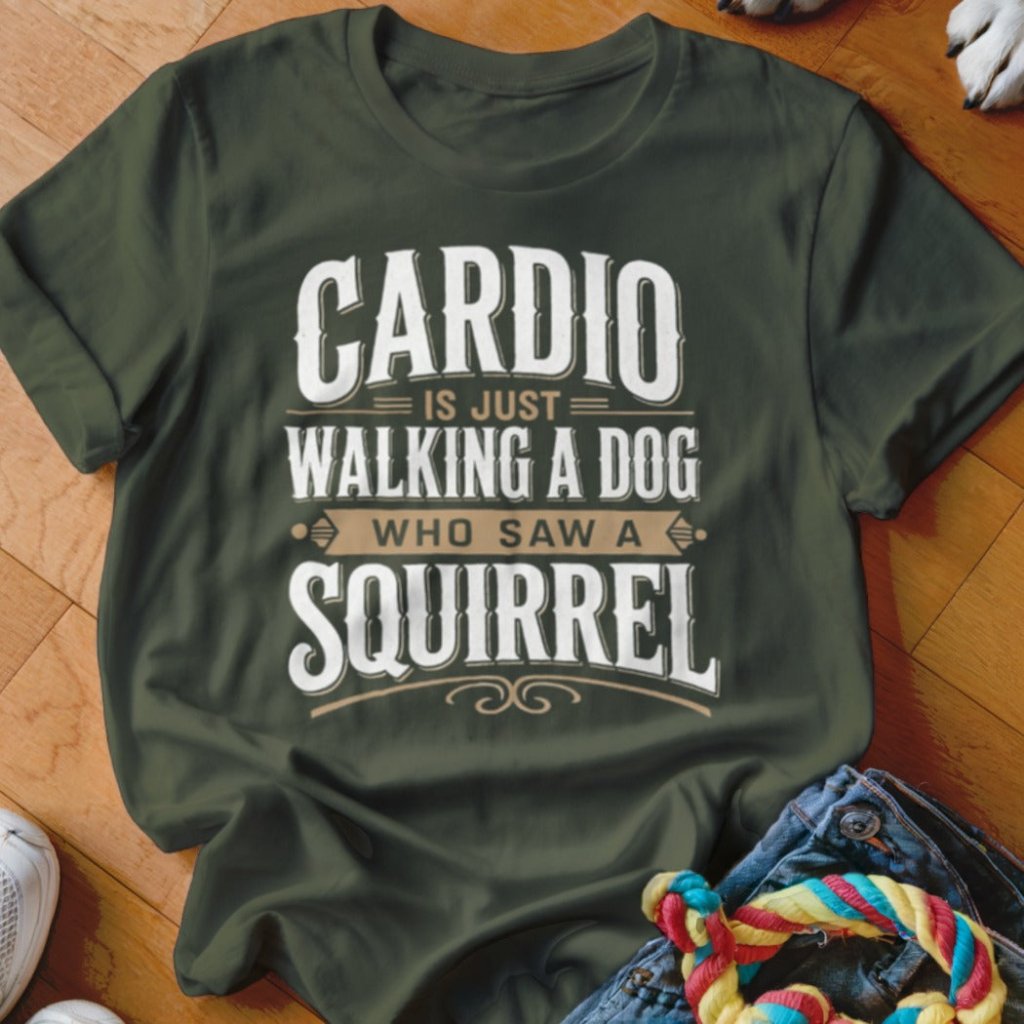 Cardio Dog Squirrel Shirt - The Pawsitive Initiative