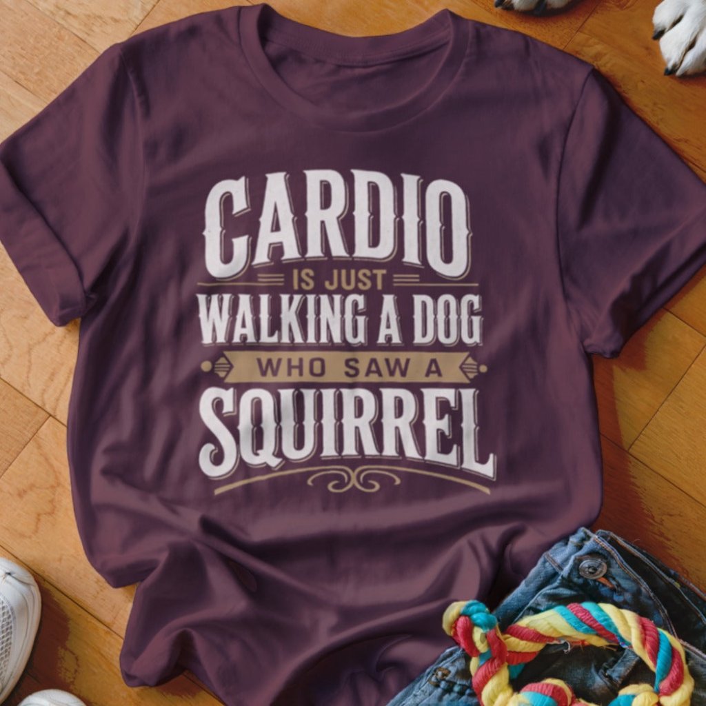 Cardio Dog Squirrel Shirt - The Pawsitive Initiative