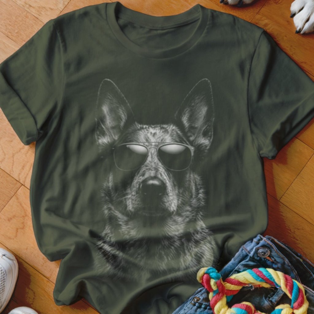 Cattle Dog in Aviators Shirt - The Pawsitive Initiative