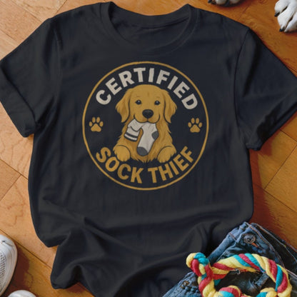 Certified Sock Thief Shirt - The Pawsitive Initiative