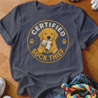Certified Sock Thief Shirt - The Pawsitive Initiative