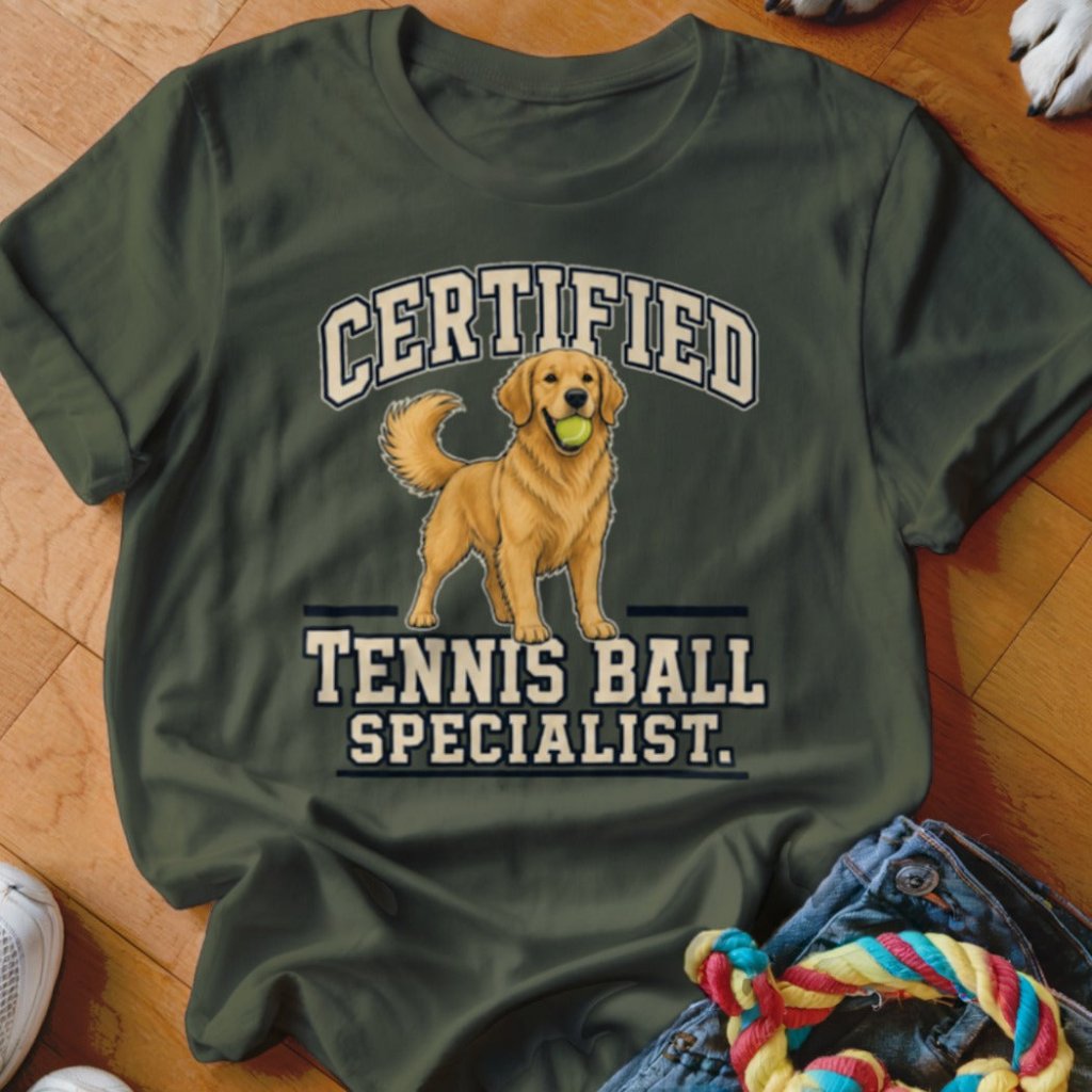Certified Tennis Ball Specialist Shirt - The Pawsitive Initiative