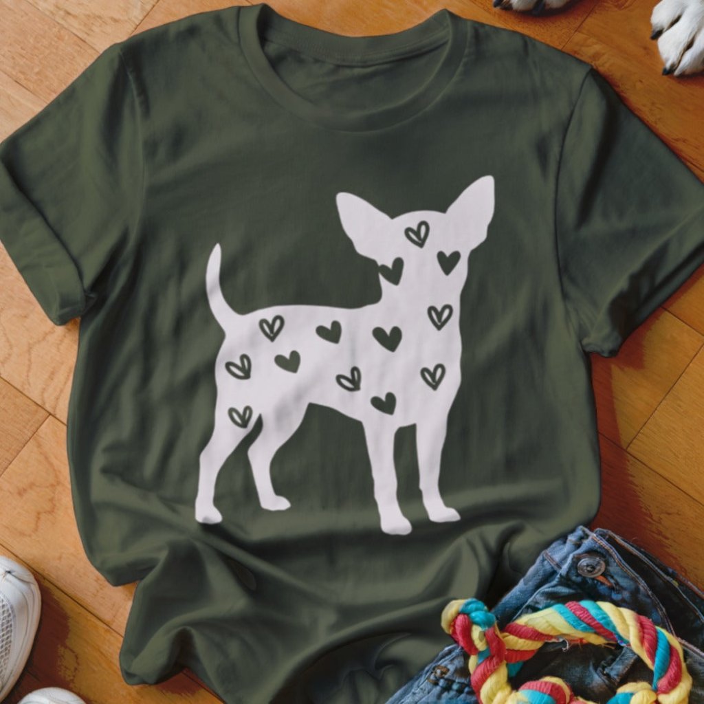 Chihuahua Hearts Shirt - The Pawsitive Initiative