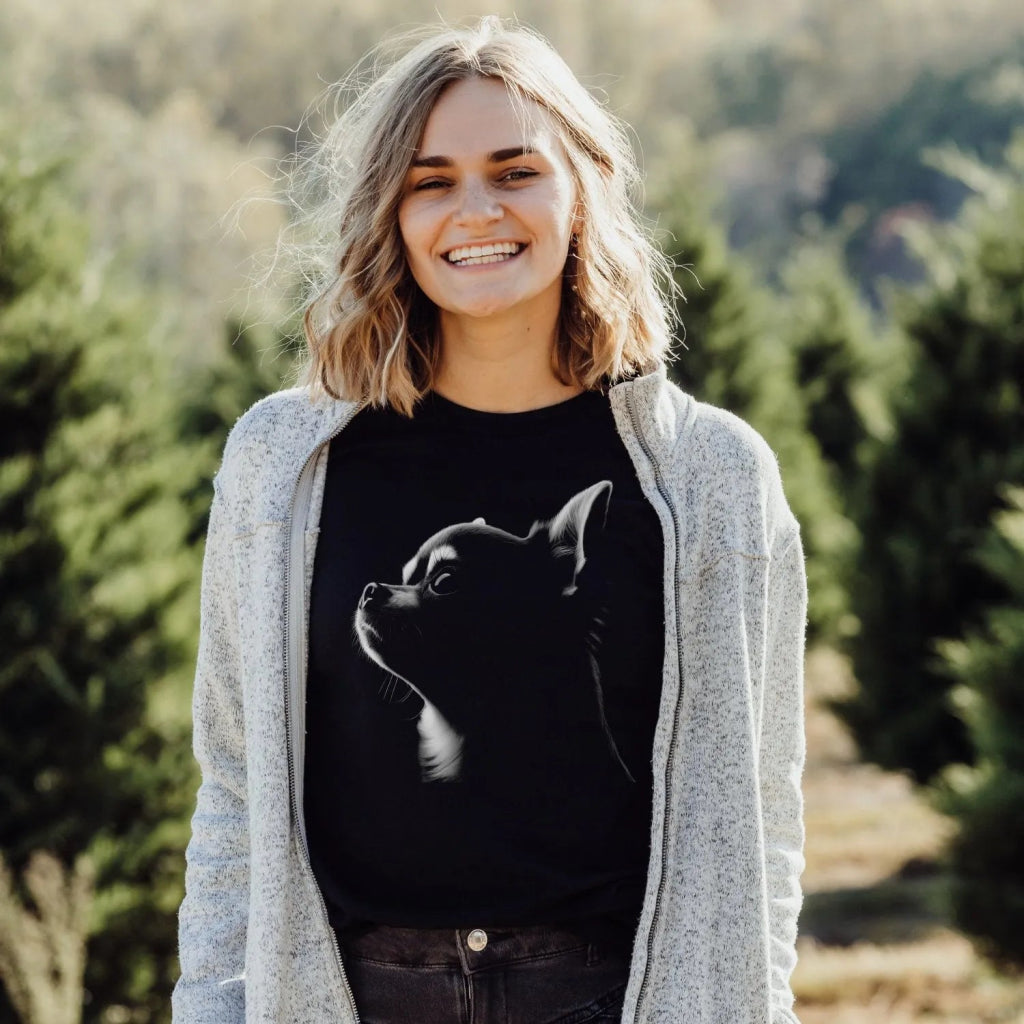 Chihuahua Silhouette Shirt - The Pawsitive Initiative