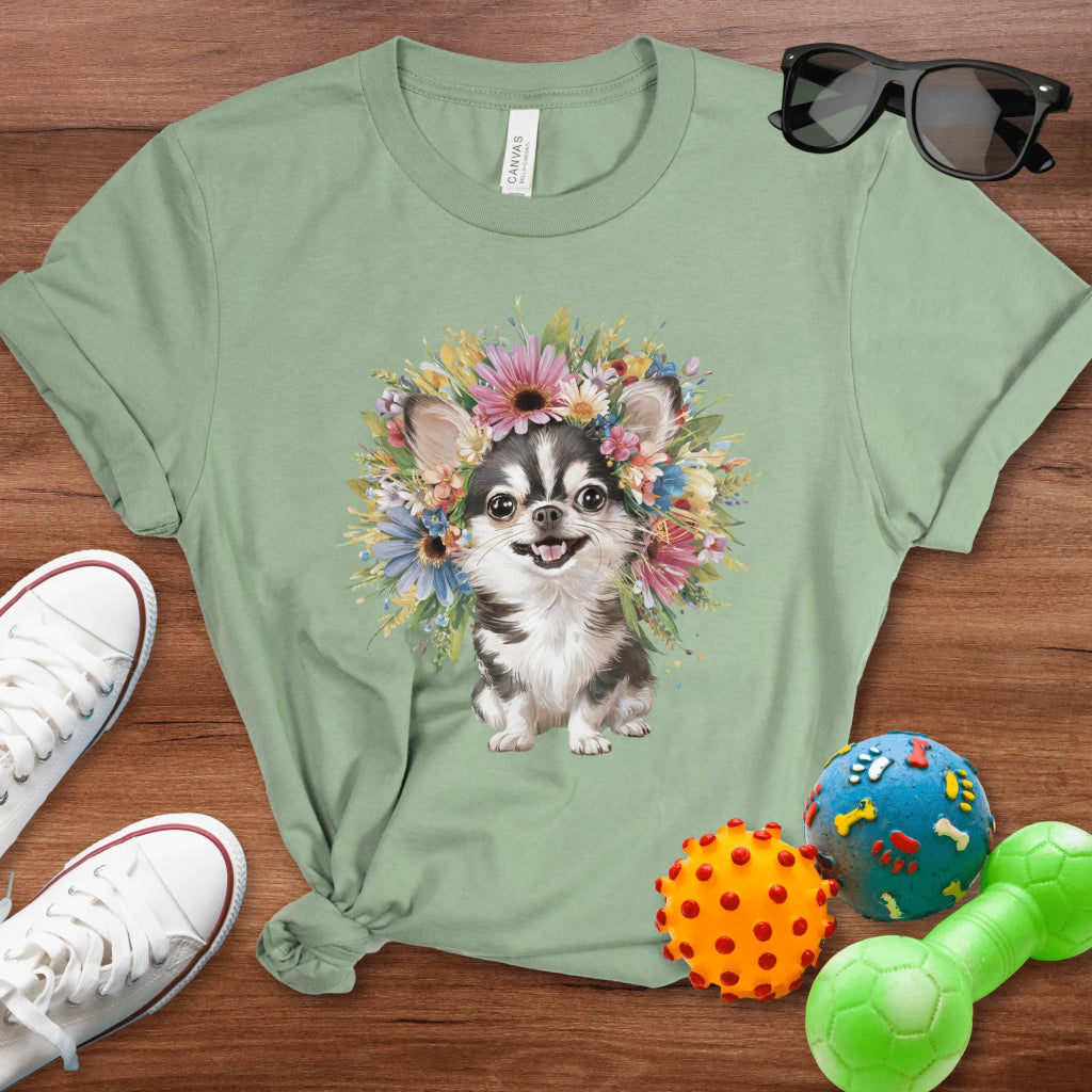 Chihuahua with a Flower Crown - The Pawsitive Initiative