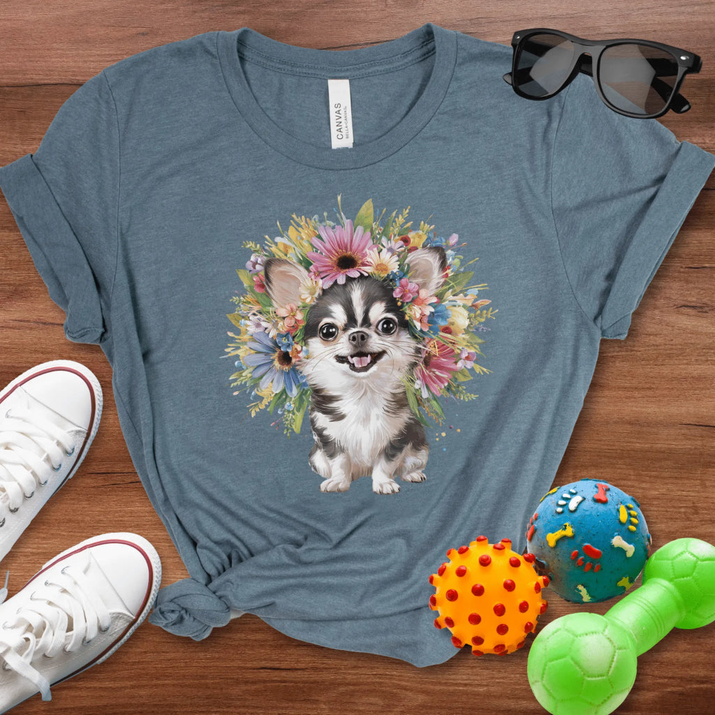 Chihuahua with a Flower Crown - The Pawsitive Initiative