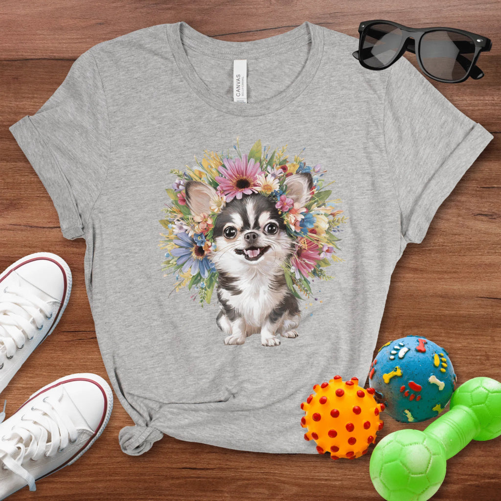 Chihuahua with a Flower Crown - The Pawsitive Initiative