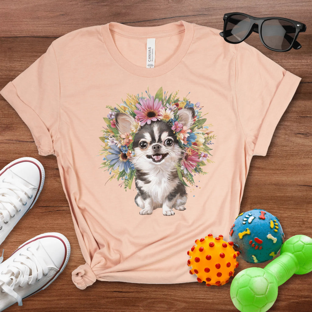 Chihuahua with a Flower Crown - The Pawsitive Initiative
