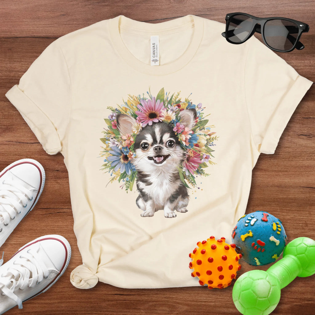 Chihuahua with a Flower Crown - The Pawsitive Initiative