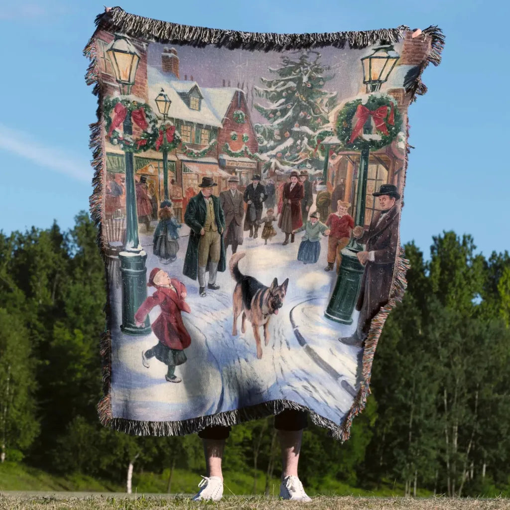 Christmas Village Blanket - The Pawsitive Initiative