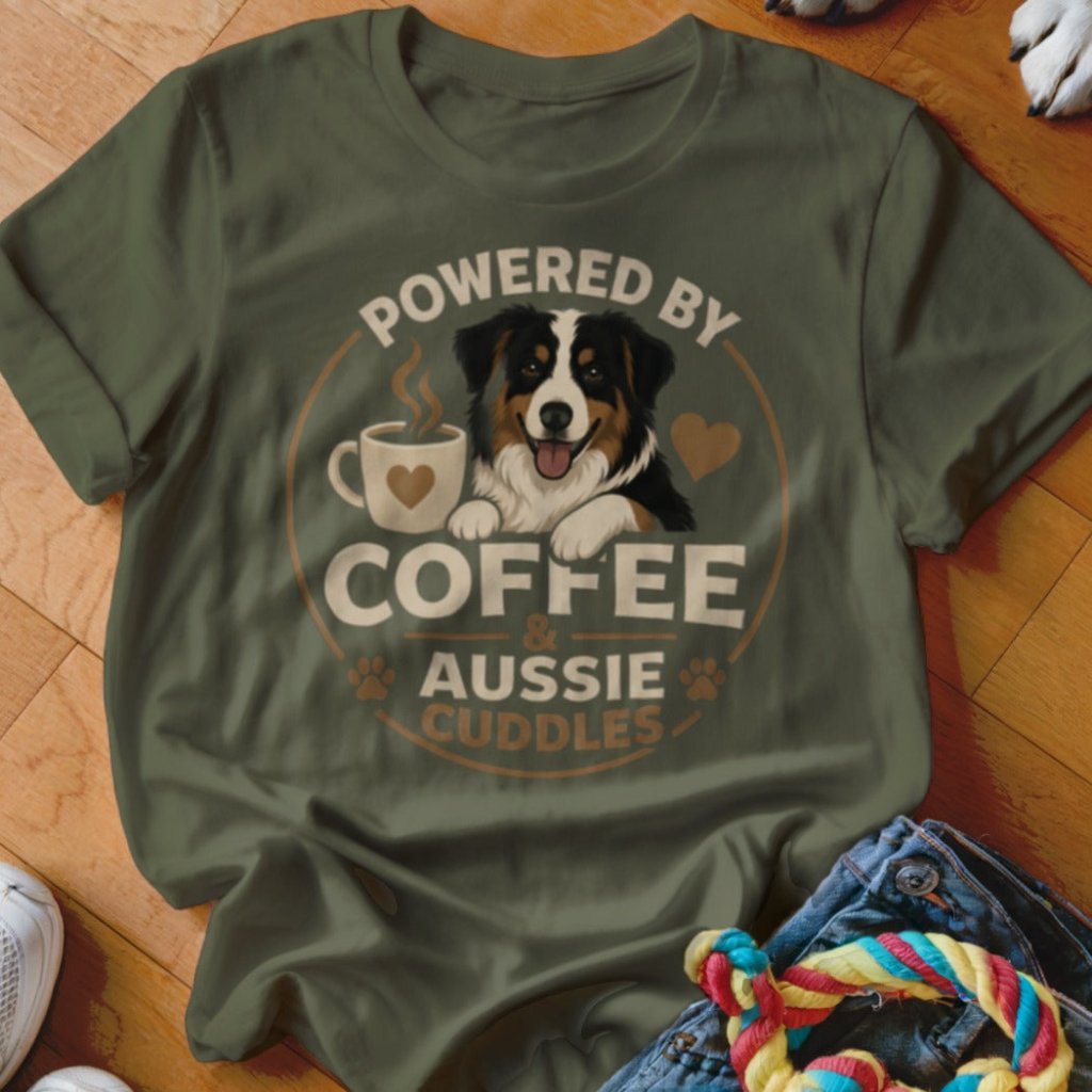 Coffee & Aussie Cuddles Shirt - The Pawsitive Initiative