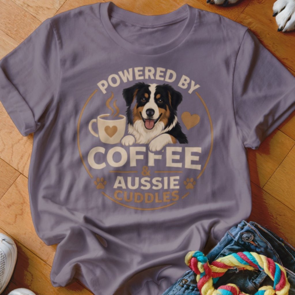Coffee & Aussie Cuddles Shirt - The Pawsitive Initiative