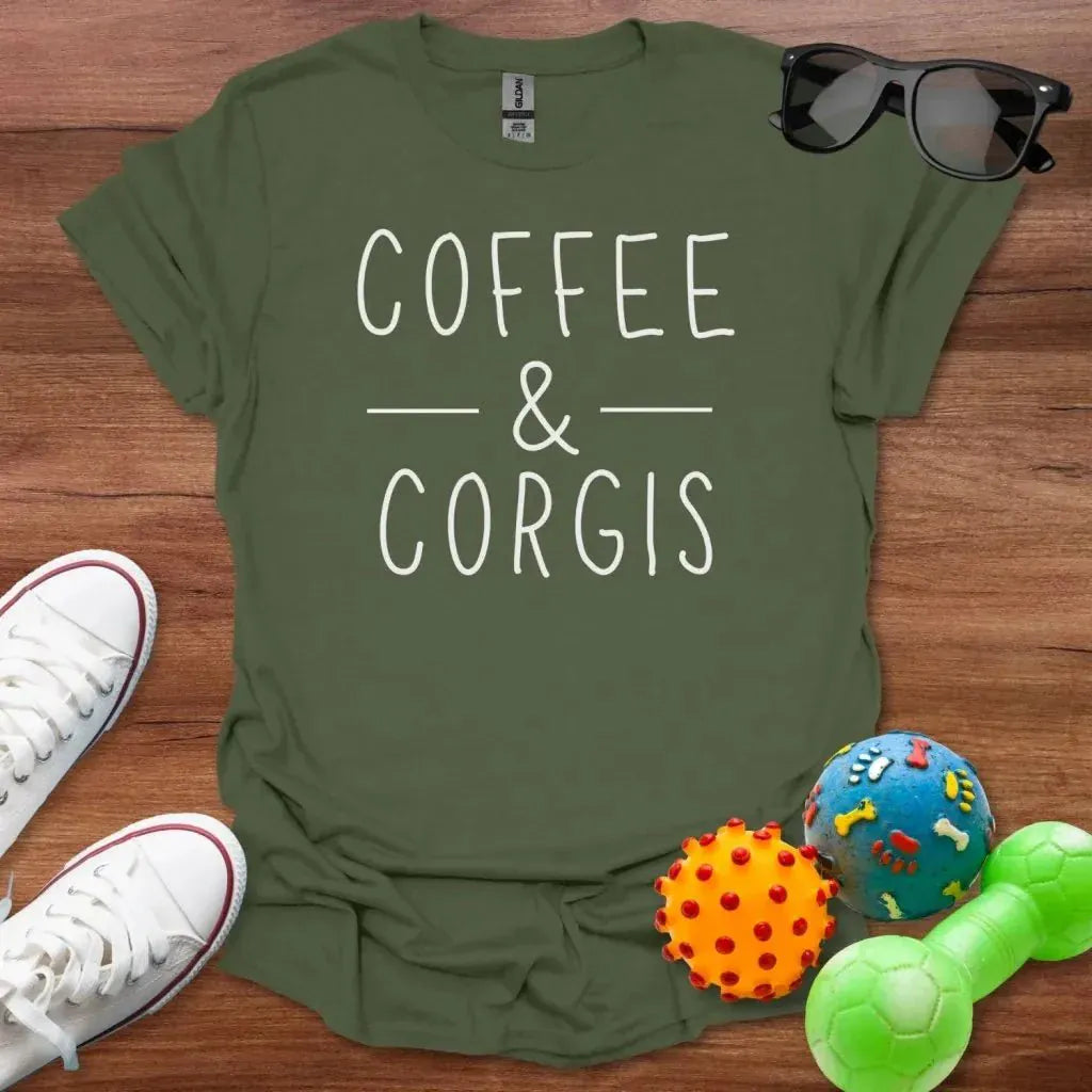 Coffee & Corgis Shirt - The Pawsitive Initiative