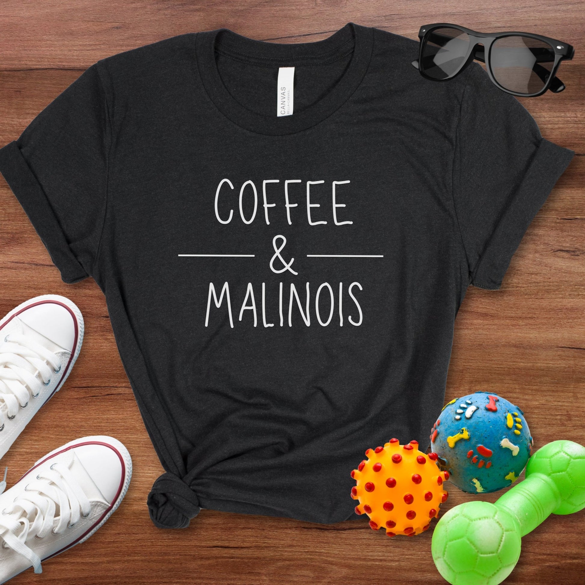 Coffee & Malinois Shirt - The Pawsitive Initiative