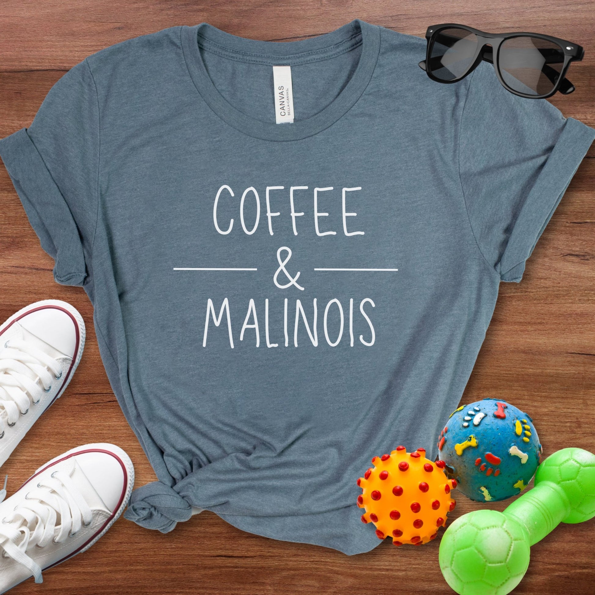 Coffee & Malinois Shirt - The Pawsitive Initiative