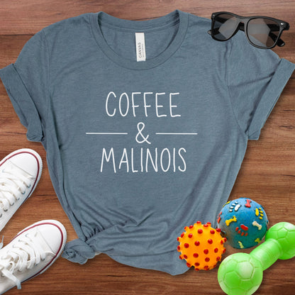 Coffee & Malinois Shirt - The Pawsitive Initiative