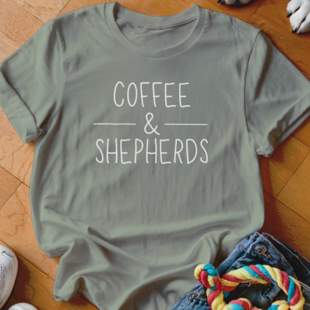 Coffee & Shepherds Shirt - The Pawsitive Initiative