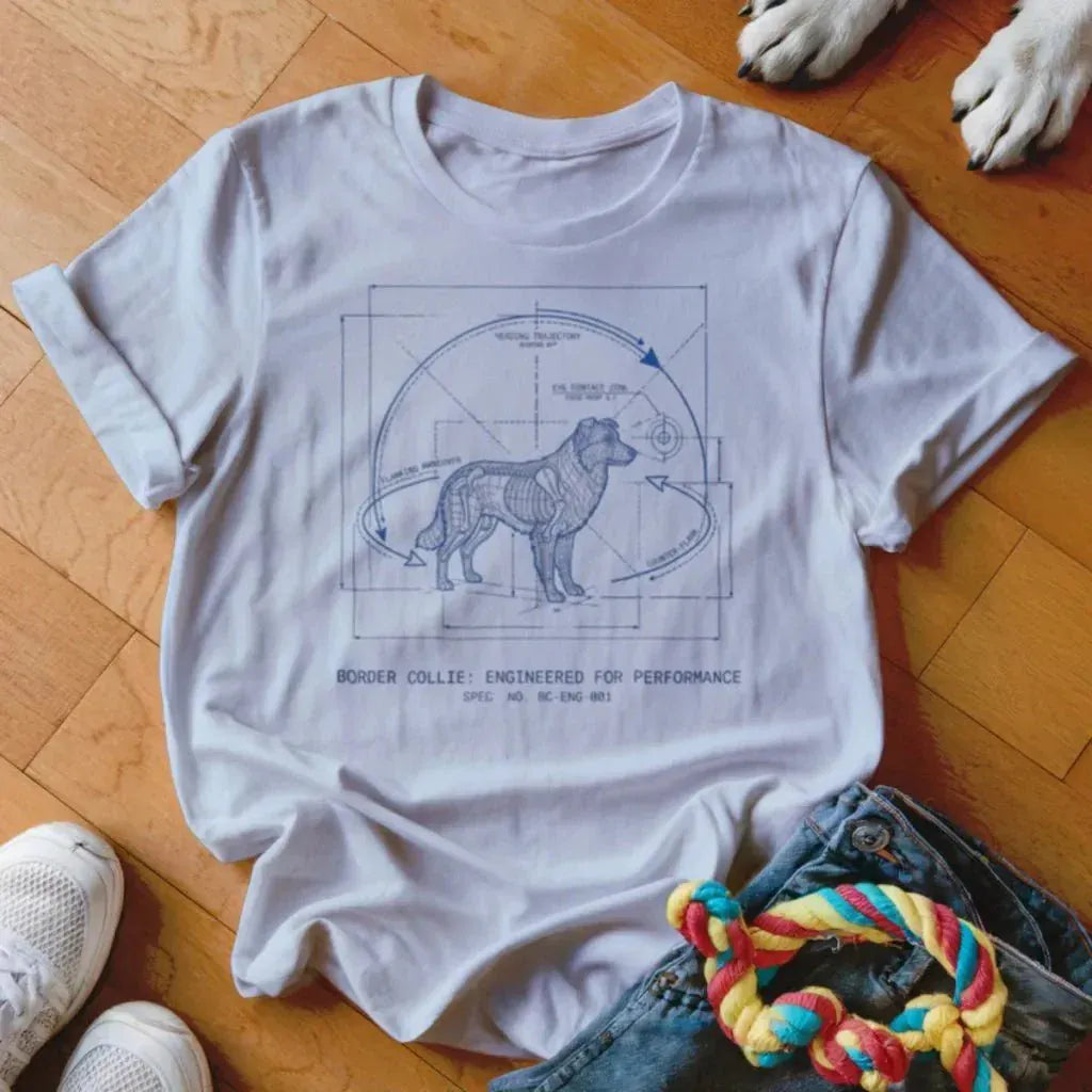 Collie Blueprint Shirt - The Pawsitive Initiative