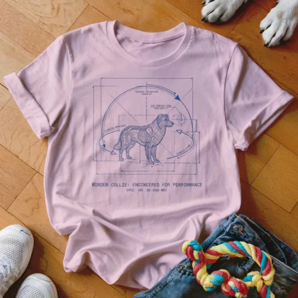 Collie Blueprint Shirt - The Pawsitive Initiative
