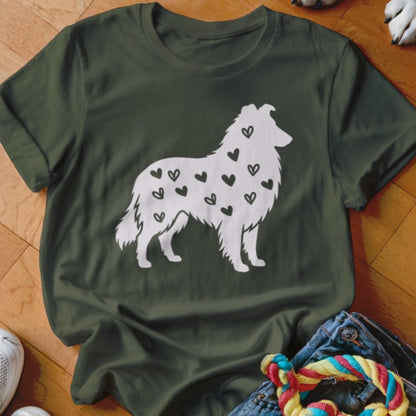 Collie Hearts Shirt - The Pawsitive Initiative