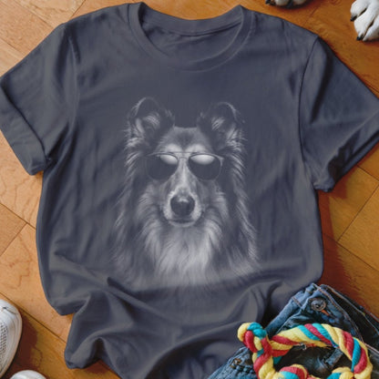 Collie in Aviators Shirt - The Pawsitive Initiative
