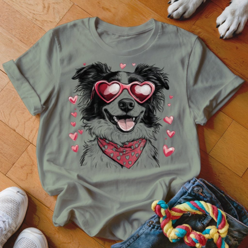 Collie Valentine Shirt - The Pawsitive Initiative