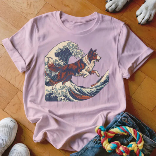 Collie Wave Shirt - The Pawsitive Initiative