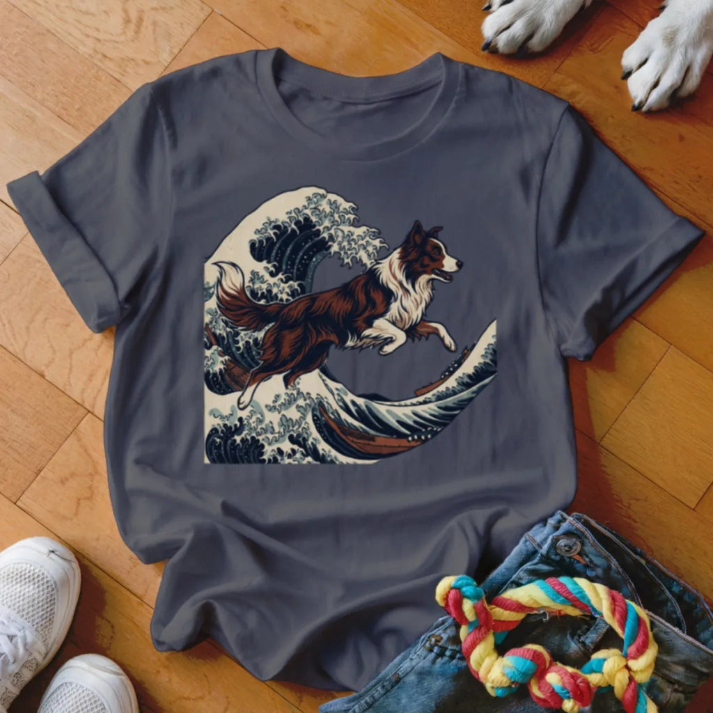 Collie Wave Shirt - The Pawsitive Initiative
