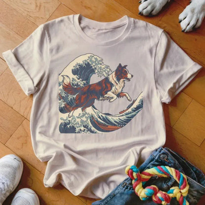 Collie Wave Shirt - The Pawsitive Initiative