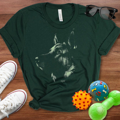 Colorful German Shepherd Silhouette Shirt - The Pawsitive Initiative