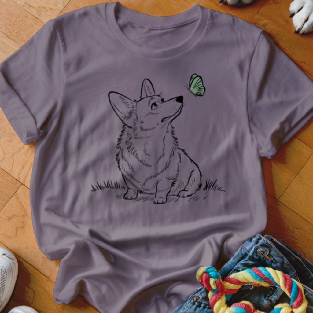 Corgi Butterfly Shirt - The Pawsitive Initiative