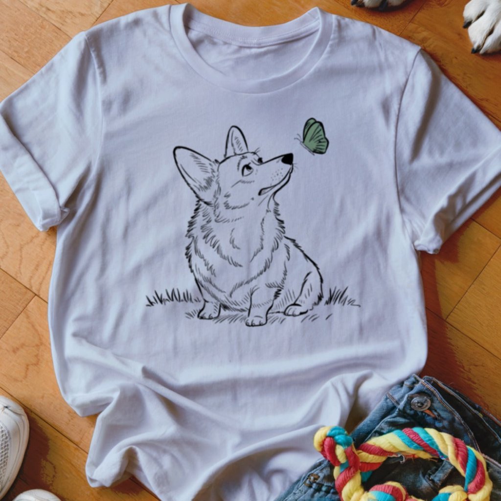 Corgi Butterfly Shirt - The Pawsitive Initiative