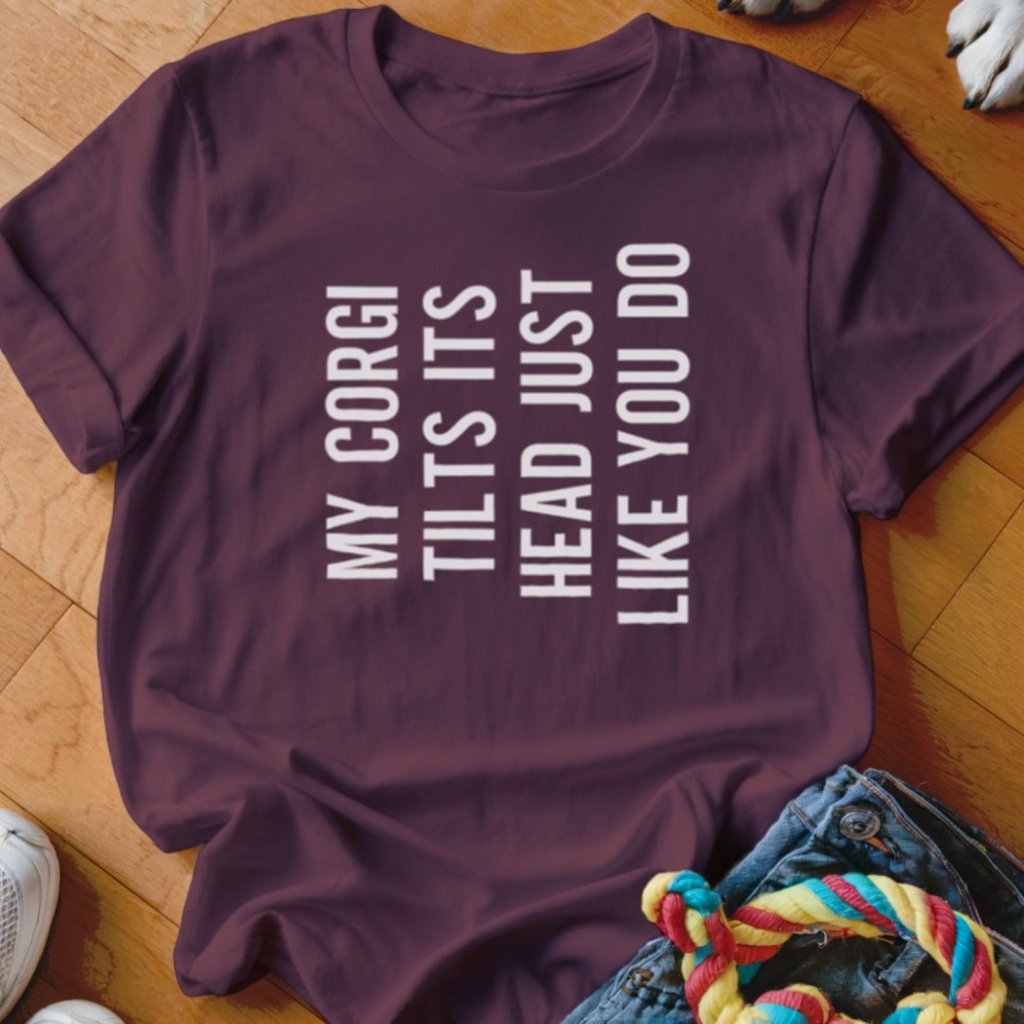 Corgi Head Tilt Shirt - The Pawsitive Initiative
