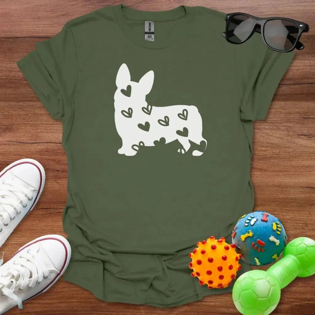 Corgi Hearts Shirt - The Pawsitive Initiative
