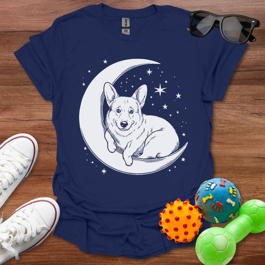 Corgi on the Moon Shirt - The Pawsitive Initiative