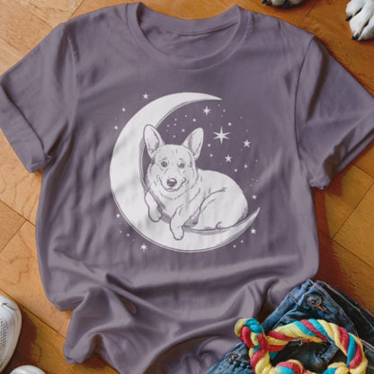 Corgi on the Moon Shirt - The Pawsitive Initiative