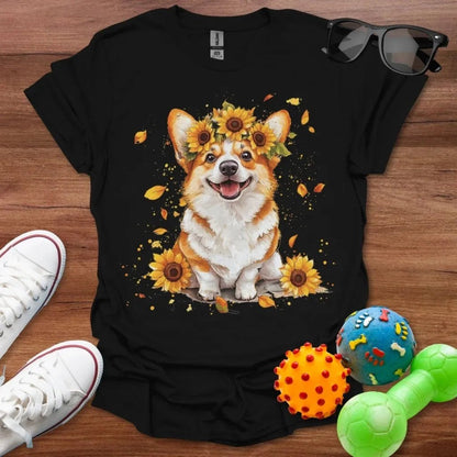 Corgi Sunflower Shirt - The Pawsitive Initiative