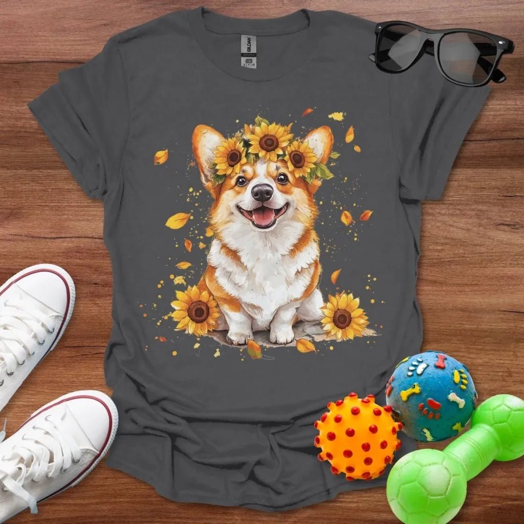 Corgi Sunflower Shirt - The Pawsitive Initiative