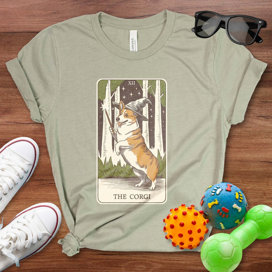 Corgi Tarot Card Shirt - The Pawsitive Initiative