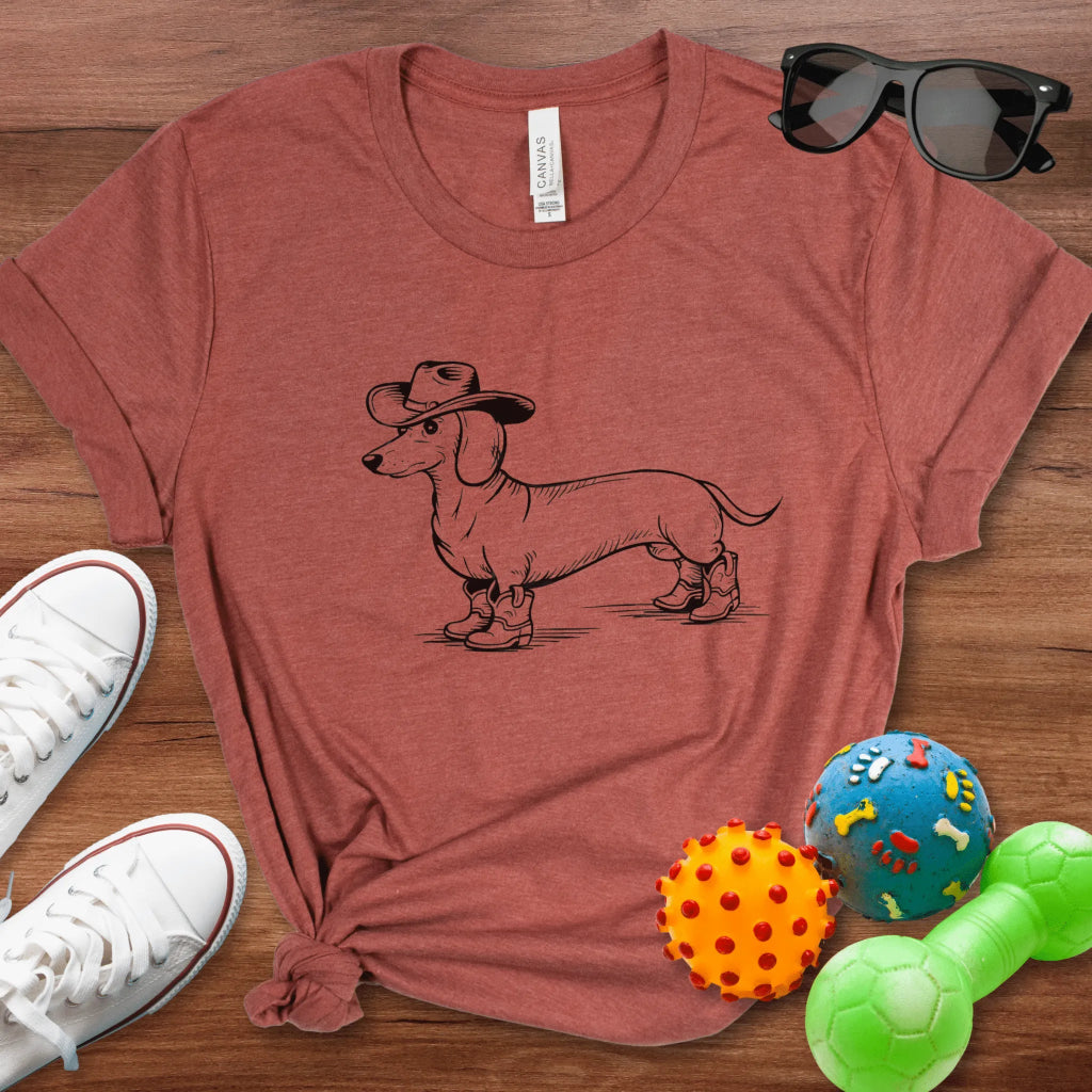 Cowboy Doxie Shirt - The Pawsitive Initiative