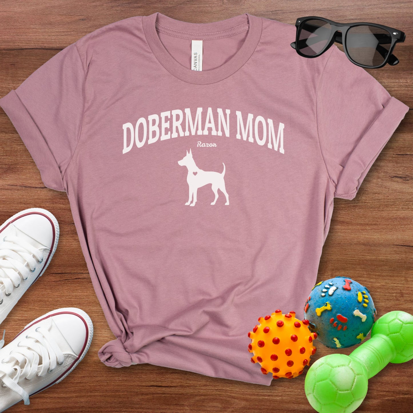 Custom Doberman Mom Shirt - The Pawsitive Initiative