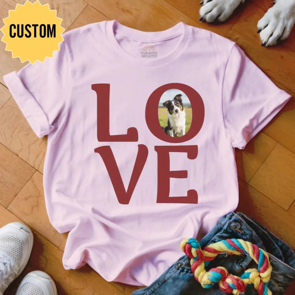 Custom Valentines Dog Shirt - The Pawsitive Initiative