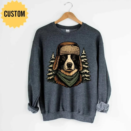 Custom Winter Hat Sweatshirt - The Pawsitive Initiative