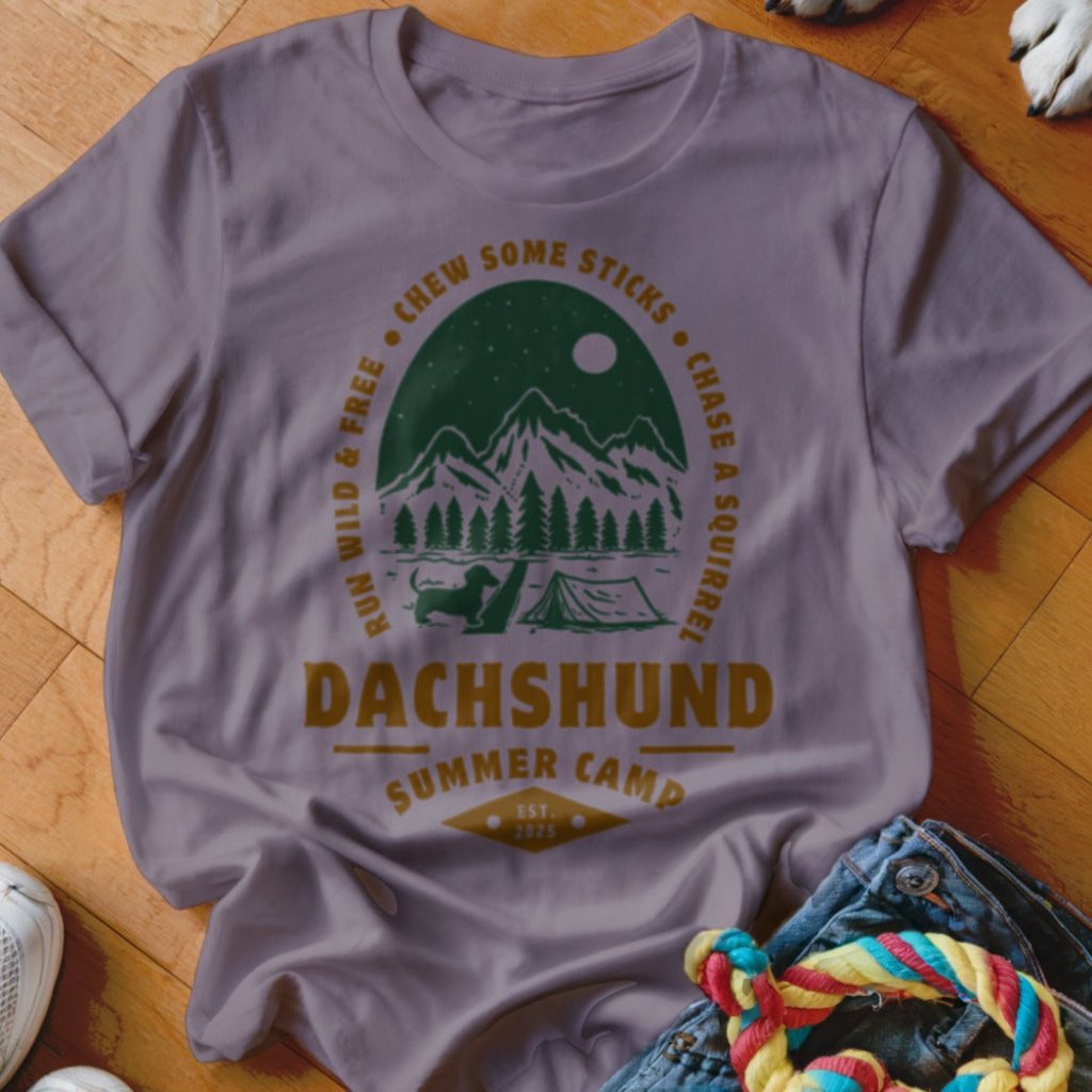 Dachshund Summer Camp Shirt - The Pawsitive Initiative
