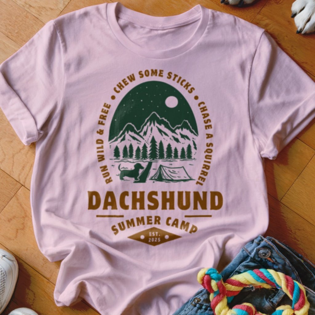 Dachshund Summer Camp Shirt - The Pawsitive Initiative