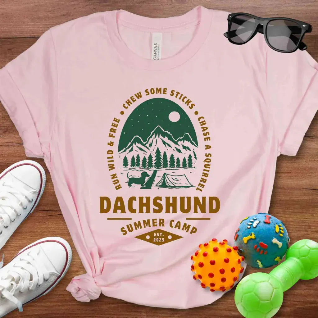 Dachshund Summer Camp Shirt - The Pawsitive Initiative