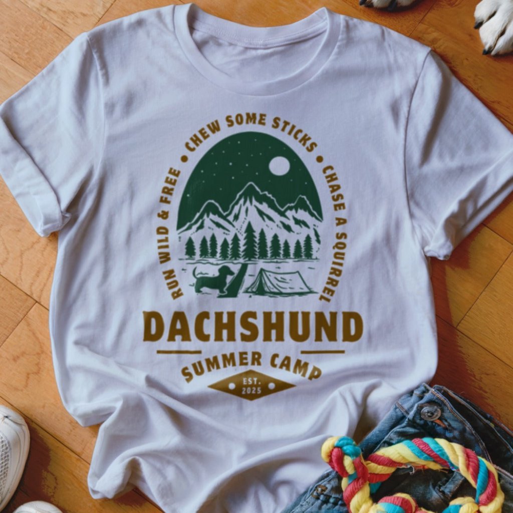 Dachshund Summer Camp Shirt - The Pawsitive Initiative