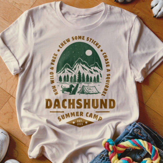 Dachshund Summer Camp Shirt - The Pawsitive Initiative